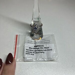 RBP6800 Light Tanzanite Cubic Zirconia Ring